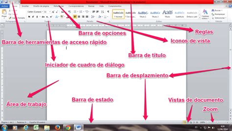 Elementos De Una Ventana De Word ¿cuáles Son Los Principales