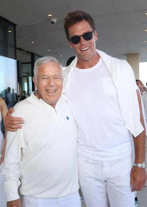 Tom Brady Robert Kraft Reunite At Michael Rubins Hamptons Party