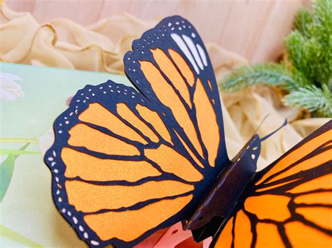 Flying Butterflies Butterfly Pop Up Card 3d Card Card For Etsy