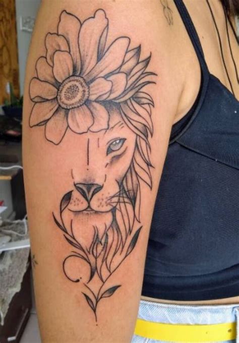 Tatuagem De Leão No Braço Feminino Tattoo E Fotos Dicas De Tatuagens