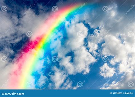 Beautiful Rainbow In The Sky Stock Image Image 59138809