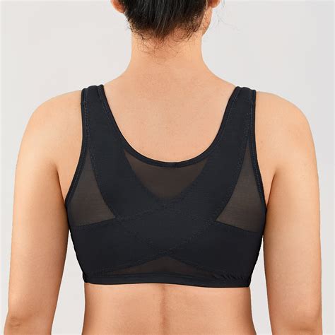 Laudine Womens Full Coverage Front Closure Bra Wire Free Back Support Posture Ebay