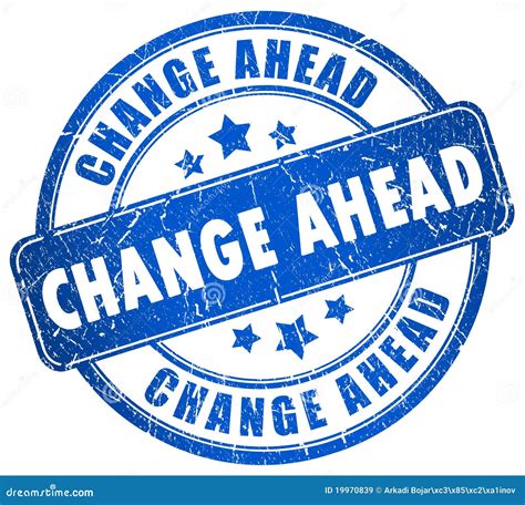 Change Ahead Royalty Free Stock Images Image 19970839