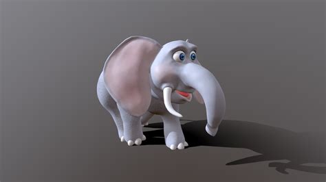 Cartoon Elephant Buy Royalty Free 3d Model By 3danvil 977104d