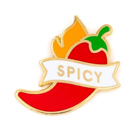 Spicy Pepper Enamel Pin Etsy