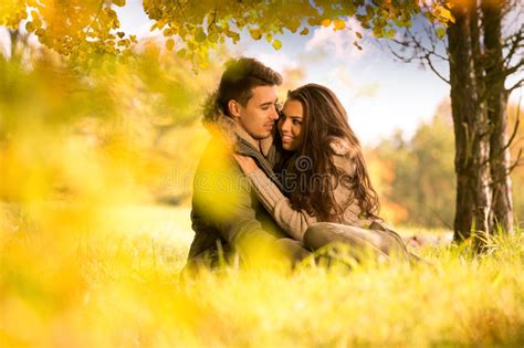 Passionate Love Under The Tree Stock Image Image Of Girl