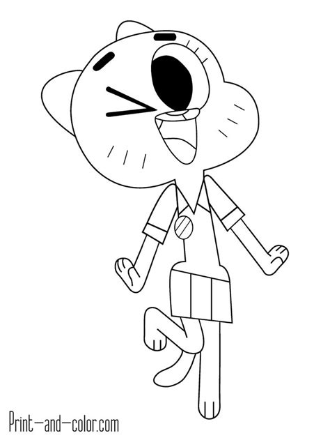 Free printable amazing world of gumball coloring pages for kids. 39 best #gumball images on Pinterest | Amazing world of ...