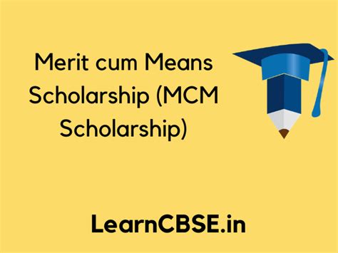 Merit Cum Means Mcm Scholarship 2021 22 Scholarship List