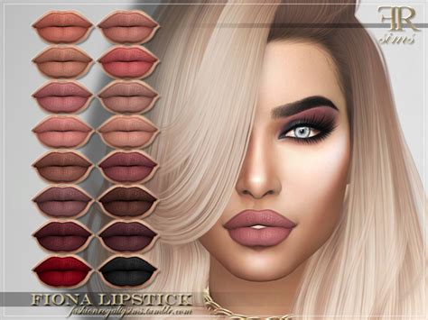 Frs Fiona Lipstick By Fashionroyaltysims At Tsr Sims 4 Updates