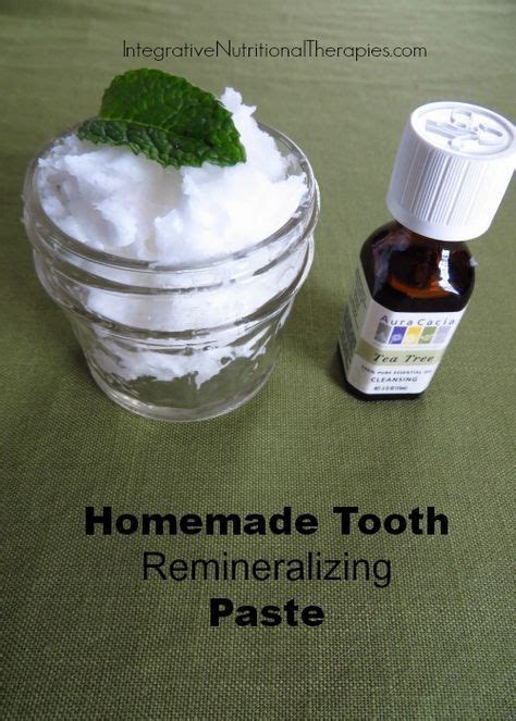 Homemade Tooth Remineralizing Paste Recipe Homemade Toothpaste