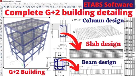 Complete G Building Detailing In ETABS Software Civil Engineering Structural Design