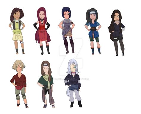 Naruto Adoptables Set 29 By Pepper Adopts On Deviantart