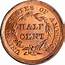 Value Of 1855 Braided Hair Half Cent  Old Coin Appraisal