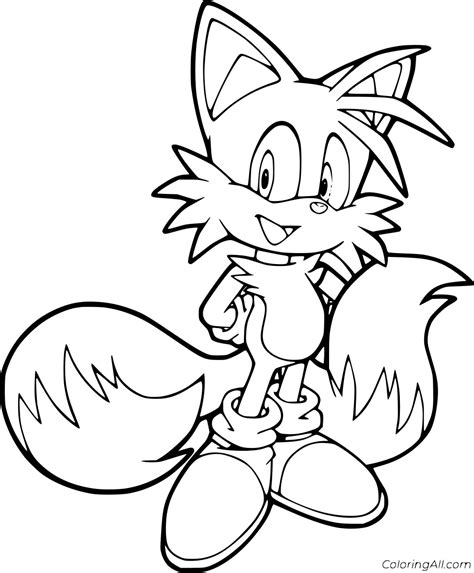 Miles Tails Prower Free Printable Coloring Pages Coloring Cool