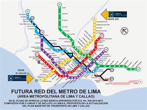 Mapa Del Metro Subterraneo De Lima