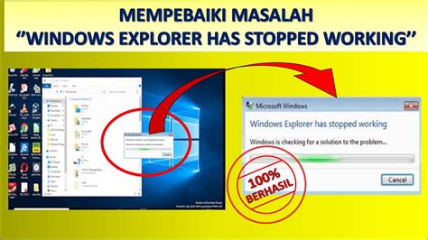 Memperbaiki Masalah Windows Explorer Has Stopped Working YouTube