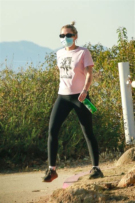 Miley Cyrus Goes Braless For A Friday Hike In La 14 Photos