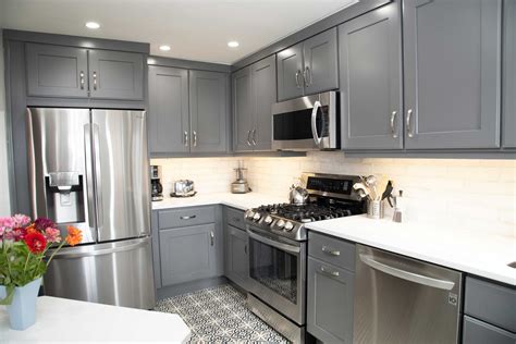 modern gray kitchen cabinets performance kitchens manayunk