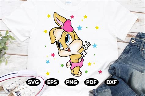lola bunny in svg png dxf eps pdf format etsy