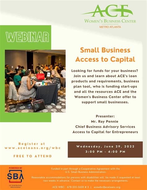 small business access to capital access to capital for entrepreneurs