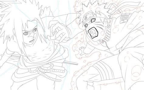 Naruto Vs Sasuke Coloring Pages Coloring Pages