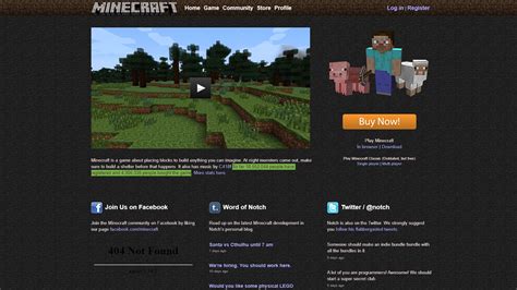 Heres What The Minecraft Website Looked 14 Years Ago