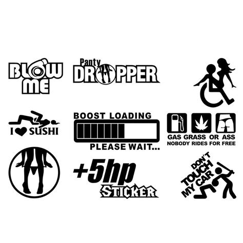 Discount Funny Vinyl Car Stickers Decal Jdm Racing On Car Truck Rear