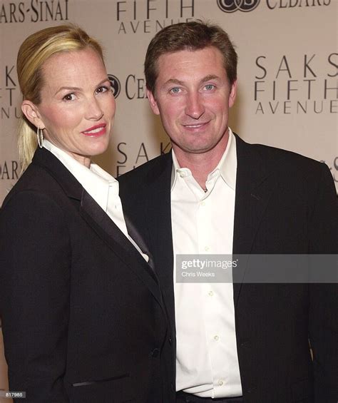 Professional Hockey Great Wayne Gretzky And His Wife Janet