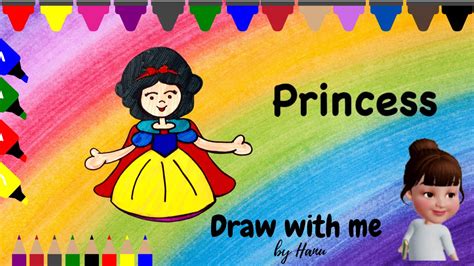 How To Draw Princess Easy Step By Step Drawing And Coloring Basic