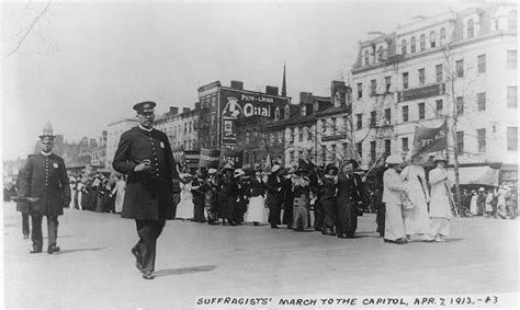 Suffragists March To The Capitol Apr 7 1913 Library Of Congress