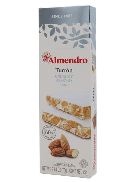 Turrón Crunchy Almond Duro El Almendro 75g