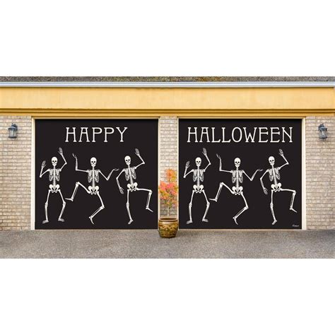 My Door Decor 7 Ft X 8 Ft Happy Halloween Halloween Garage Door Decor
