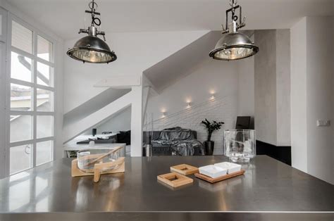 Modern Attic Loft With Grey Palette In Prague Idesignarch Interior