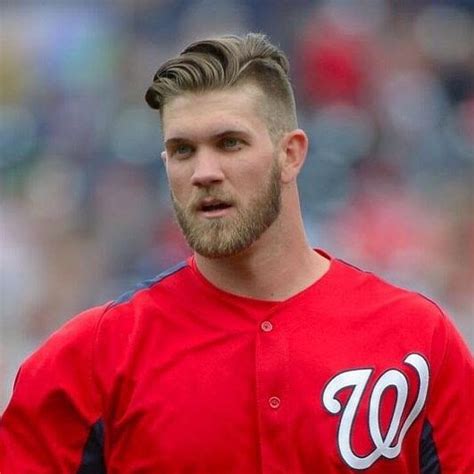 Bryce Harper With The Sick Fade And Swept Back Baseball Malemode