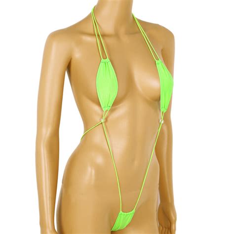 Us Sexy Womens Slingshot Teardrop Micro Bikini Monokini Swimsuit
