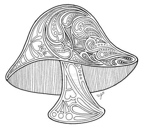 Trippy Mushroom Drawing at GetDrawings | Free download