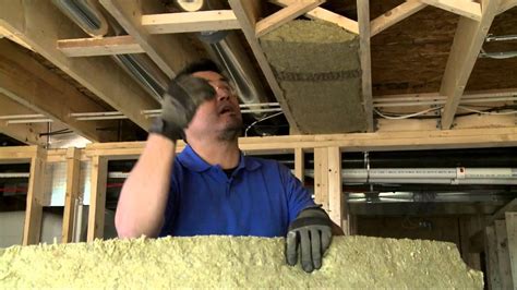 I am very interested in utilizing rockwool as i am just some diy person and. How to Soundproof Ceilings Between Floors, via YouTube. | Basement ceiling insulation, Basement ...