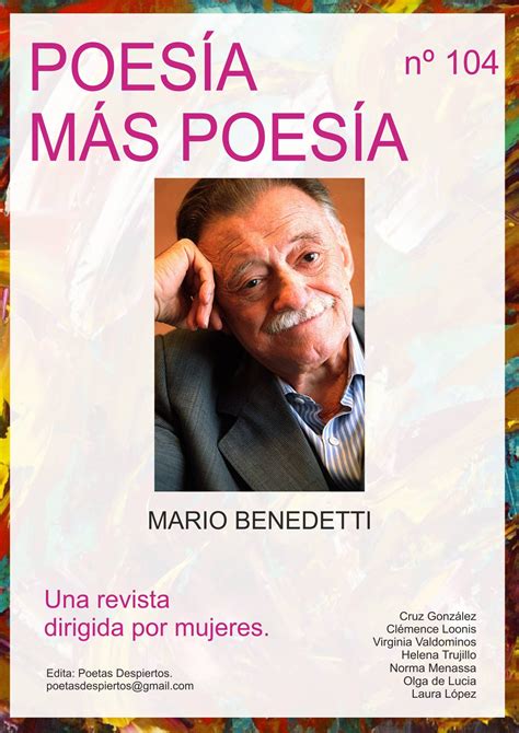 104 Poesía Más Poesía Mario Benedetti Revista Poesía Más Poesía ️