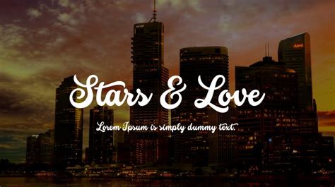 Stars And Love Font Download Free For Desktop And Webfont