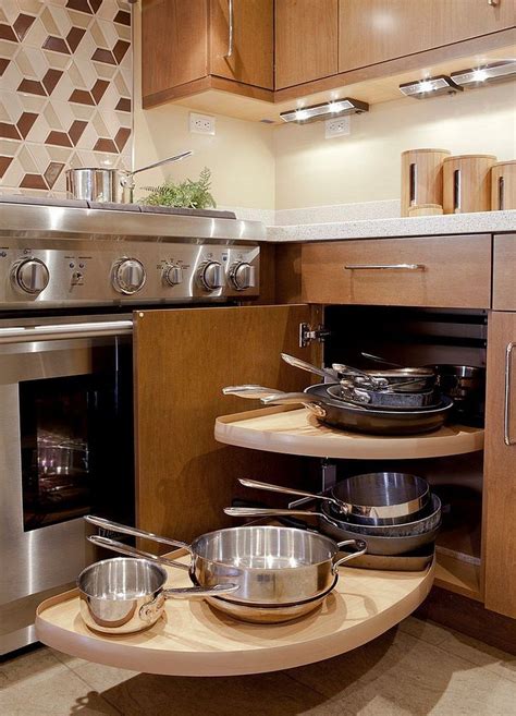 45 Gorgeous Corner Cabinet Storage Ideas For Your Kitchen Corner