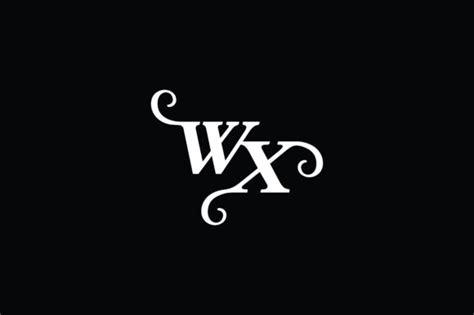 Monogram Wx Logo V2 Graphic By Greenlines Studios · Creative Fabrica