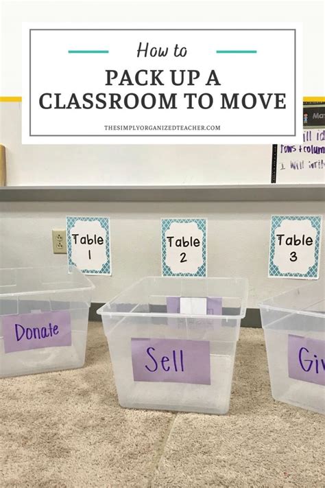 Tips On Packing Up A Classroom To Move