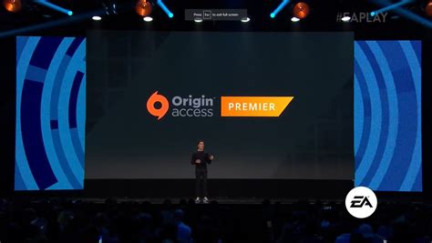 E3 2018 Assinantes Do Origin Access Premier Serviço Premium Da Ea