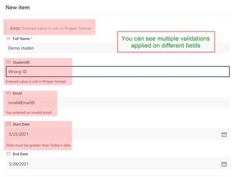 Zero Code Applying Multiple Validations In SharePoint List Form MS