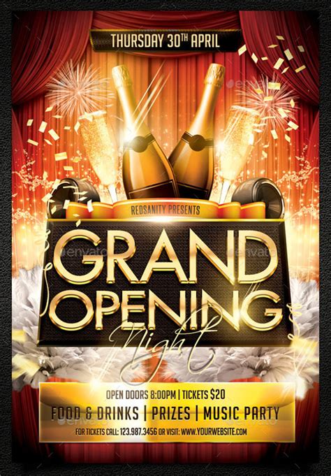 16 Grand Opening Flyer Templates Sample Templates