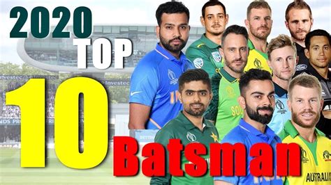 Top 10 Batsman Of Icc Odi Ranking 2020 Latest Best Cricketer List