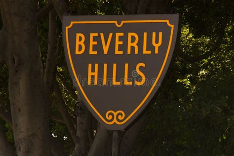 Beverly Hills City Sign Editorial Image Image Of Landmark 196609295