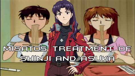 misato s treatment of shinji and asuka neon genesis evangelion youtube