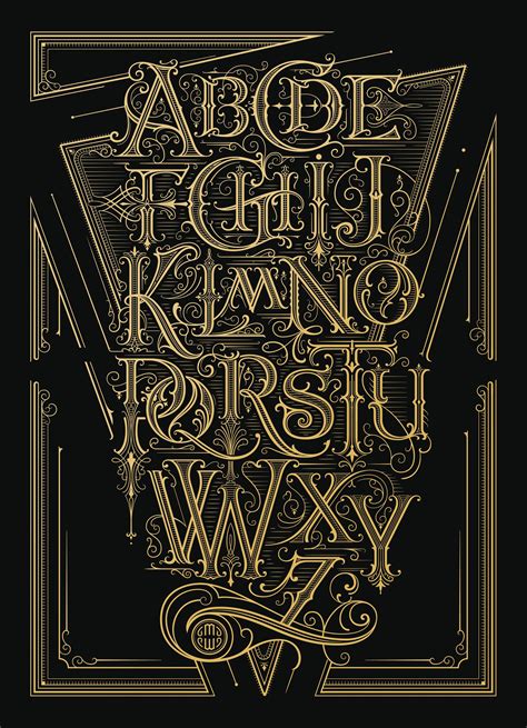 From A To Z The Alphabet Poster On Behance Alphabet Design Lettering