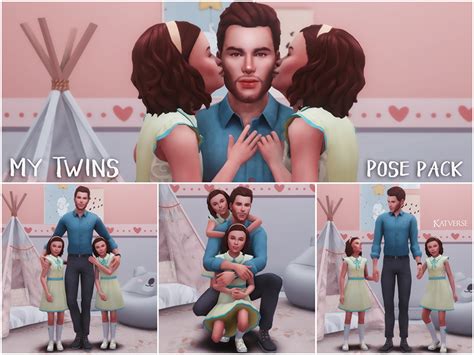The Sims Resource My Twins Pose Pack I
